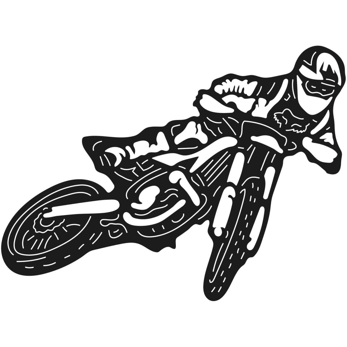 Dirt Bikes 079 DXF File Cut Ready for CNC