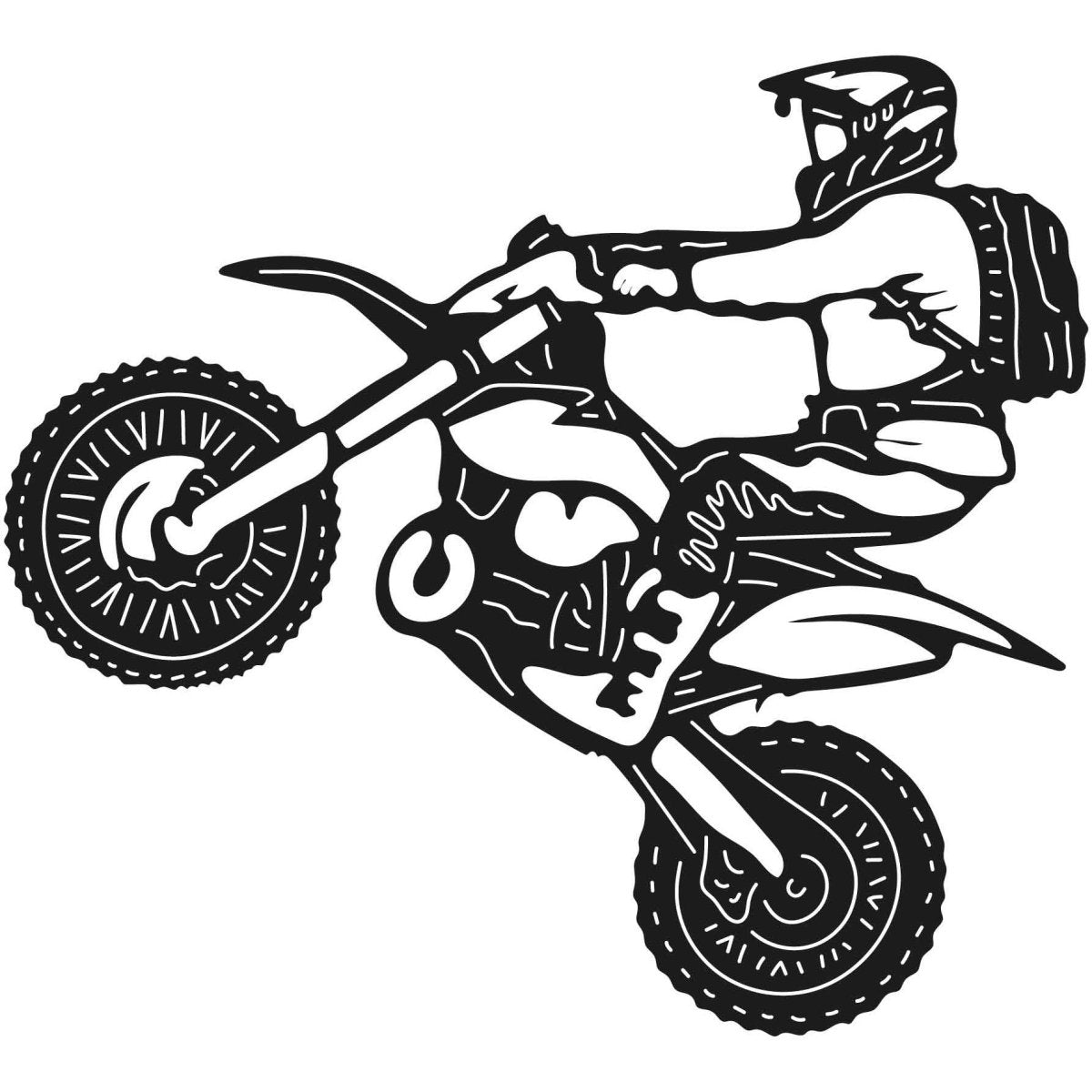 Dirt Bikes 080 DXF File Cut Ready for CNC