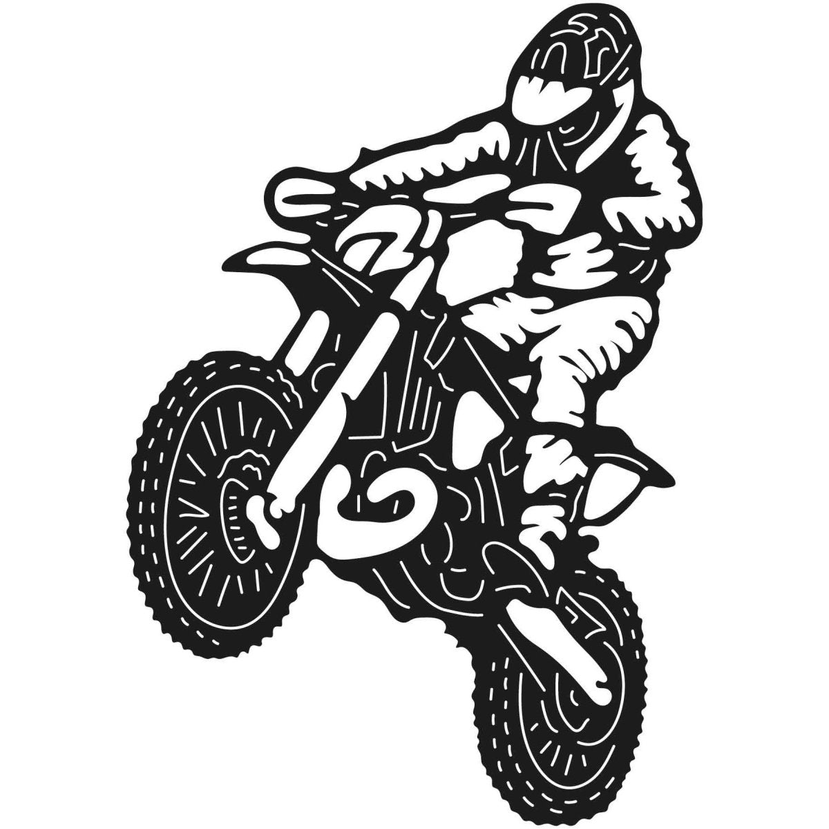 Dirt Bikes 082 DXF File Cut Ready for CNC