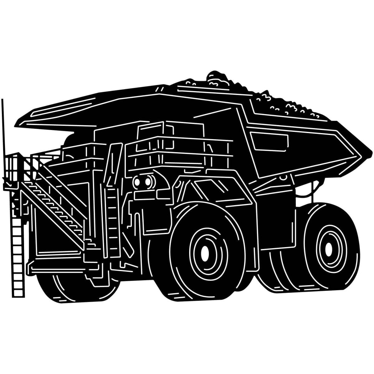 Dump Truck 05 DXF File Cut Ready for CNC