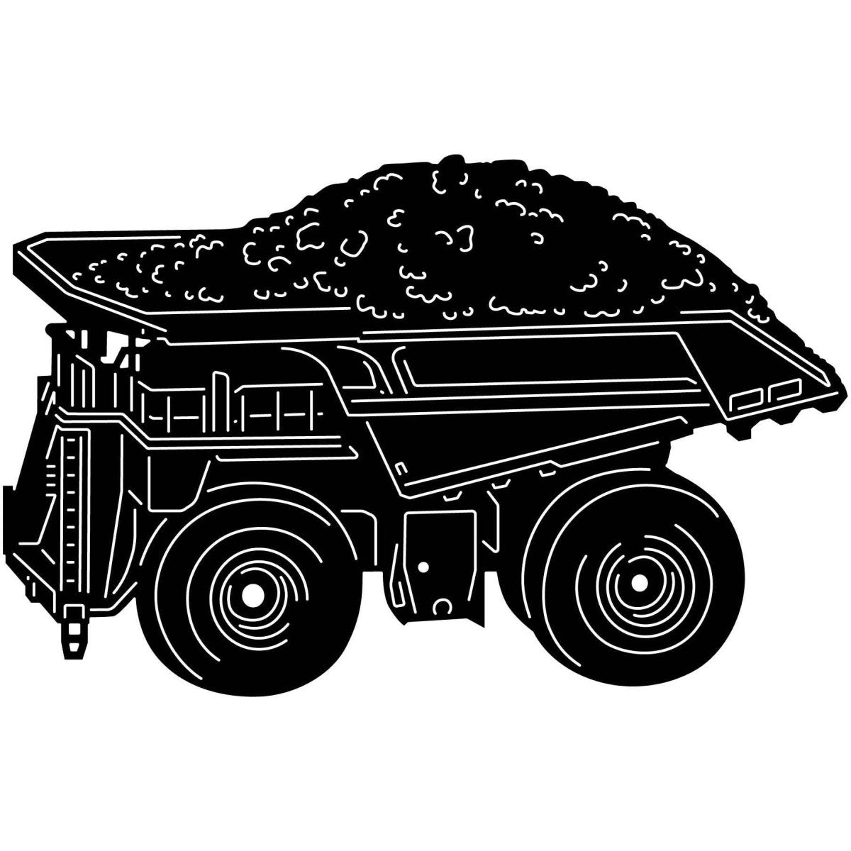 Dump Truck 08 DXF File Cut Ready for CNC