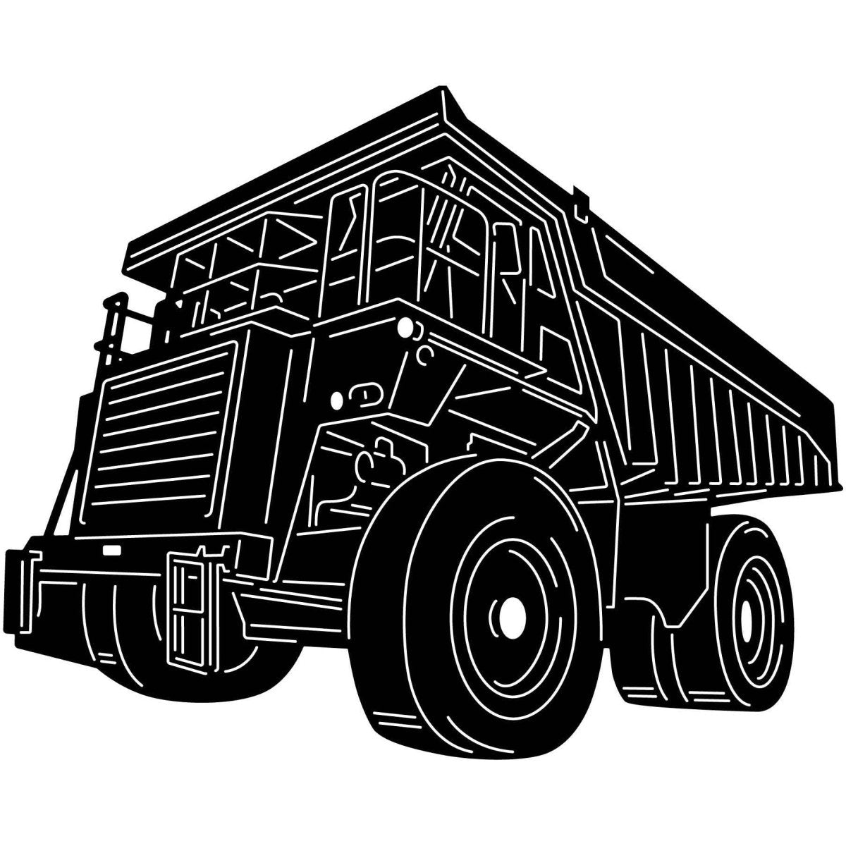 Dump Truck 14 DXF File Cut Ready for CNC