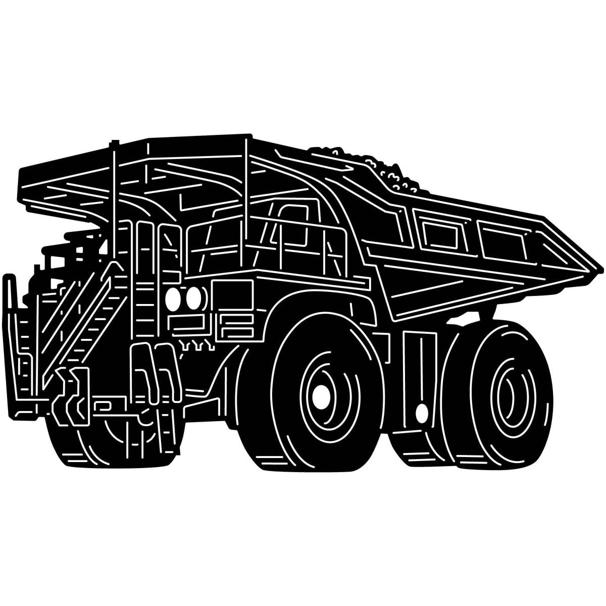 Dump Truck 15 DXF File Cut Ready for CNC