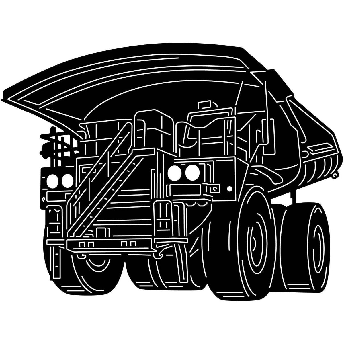 Dump Truck 16 DXF File Cut Ready for CNC