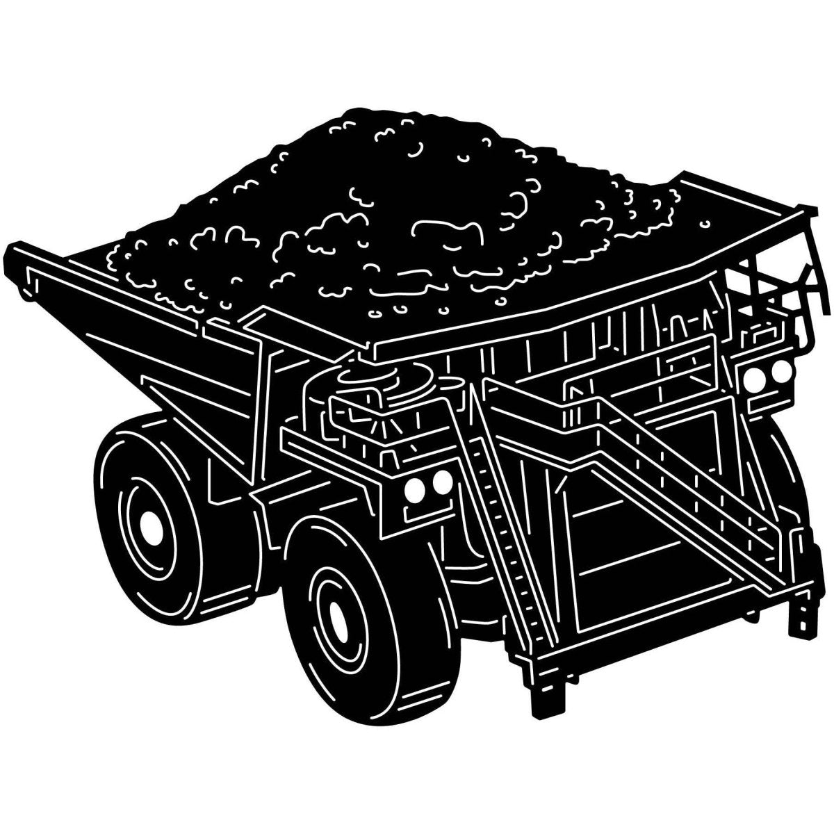 Dump Truck 17 DXF File Cut Ready for CNC