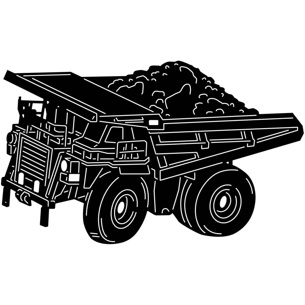 Dump Truck 18 DXF File Cut Ready for CNC