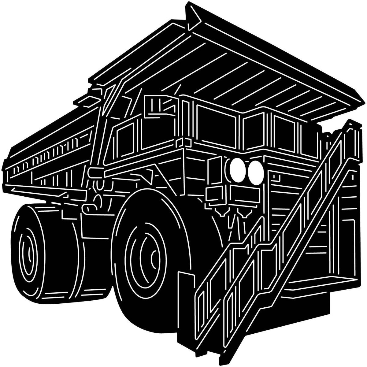 Dump Truck 21 DXF File Cut Ready for CNC