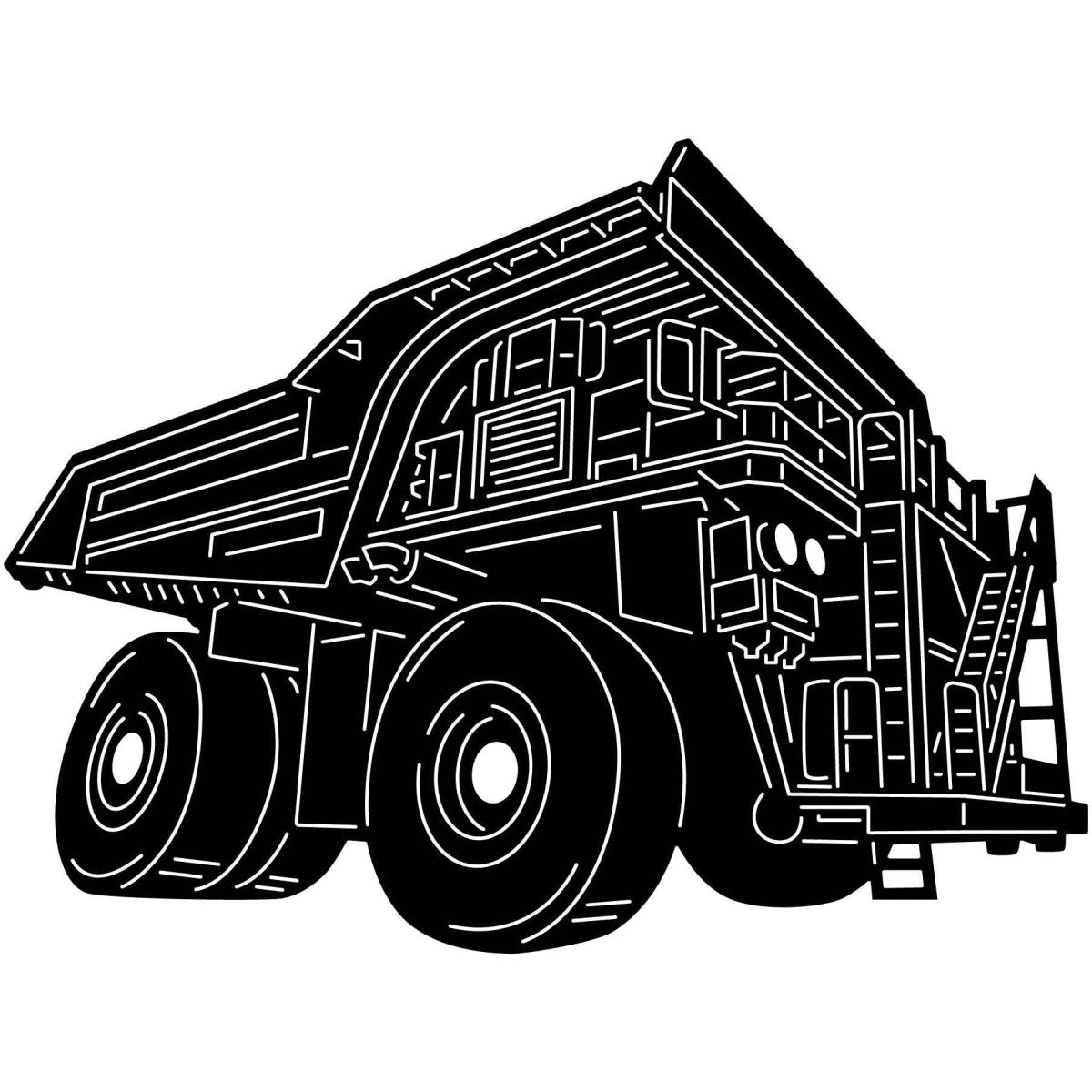 Dump Truck 22 DXF File Cut Ready for CNC