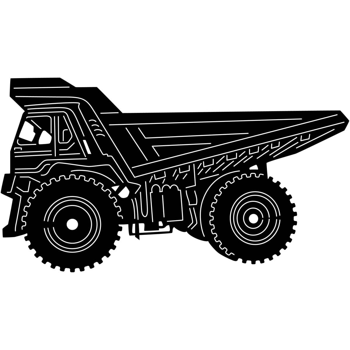 Dump Truck 23 DXF File Cut Ready for CNC