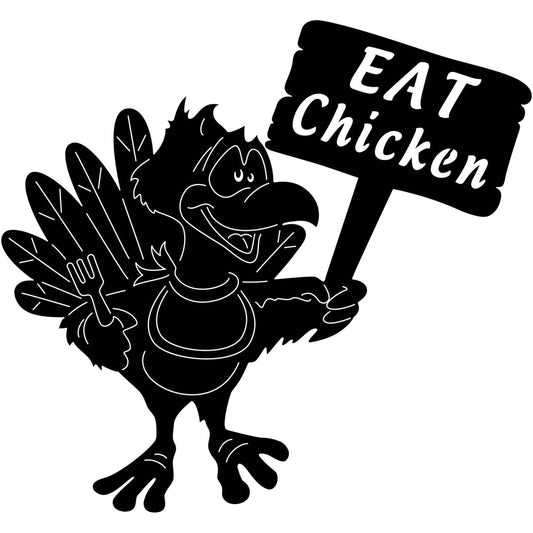 Eat Chicken DXF File Cut Ready for CNC