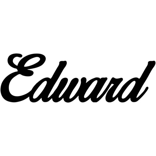 Edward Name DXF File Cut Ready for CNC