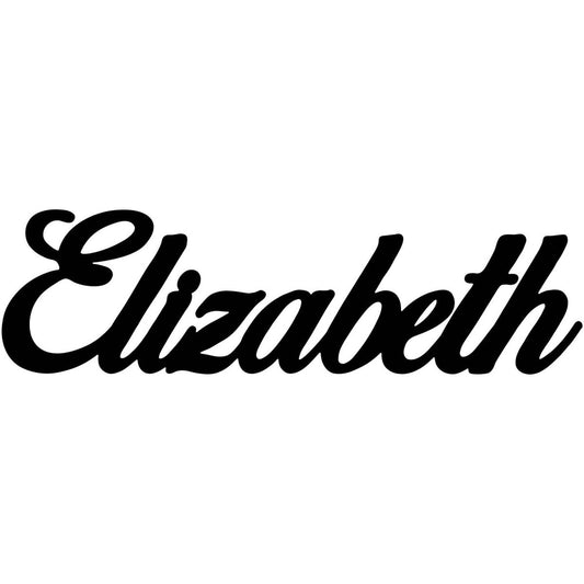 Elizabeth Name DXF File Cut Ready for CNC