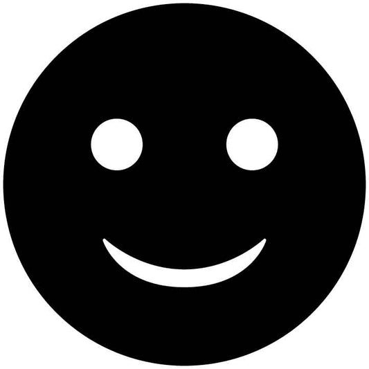 Emoji Slightly Smiling Face Free DXF File for CNC Machines-DXFforCNC.com