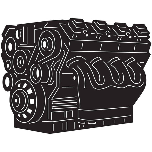 Engine Pistons 21 DXF File Cut Ready for CNC