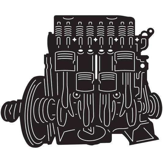 Engine Pistons 26 DXF File Cut Ready for CNC