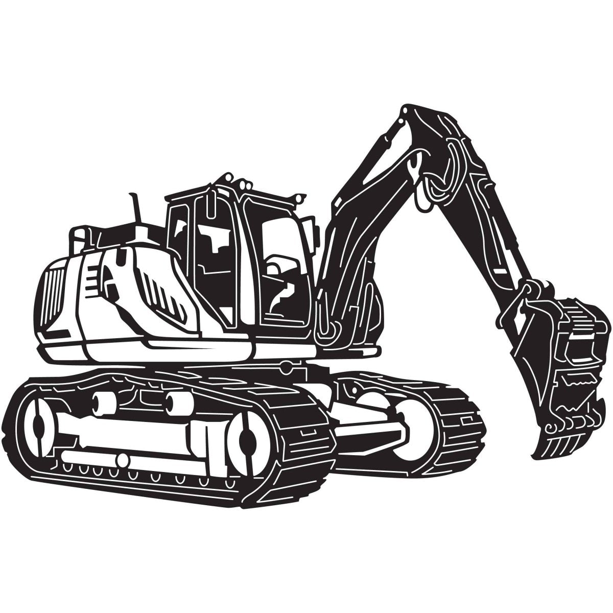 Farm Machinery 072 DXF File Cut Ready for CNC