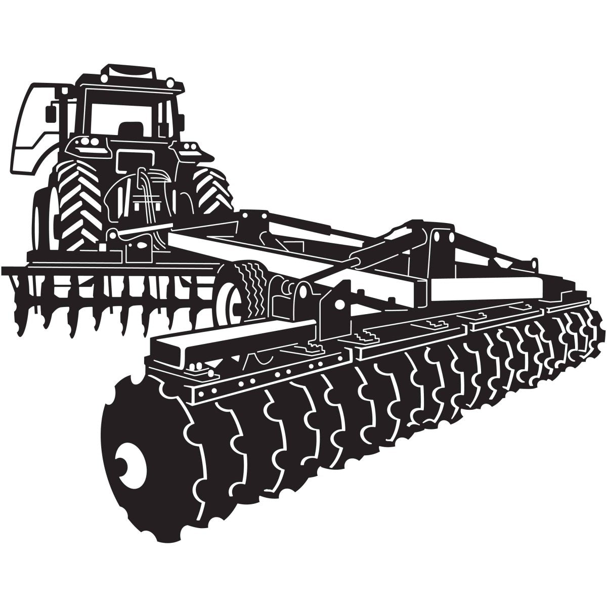 Farm Machinery 090 DXF File Cut Ready for CNC