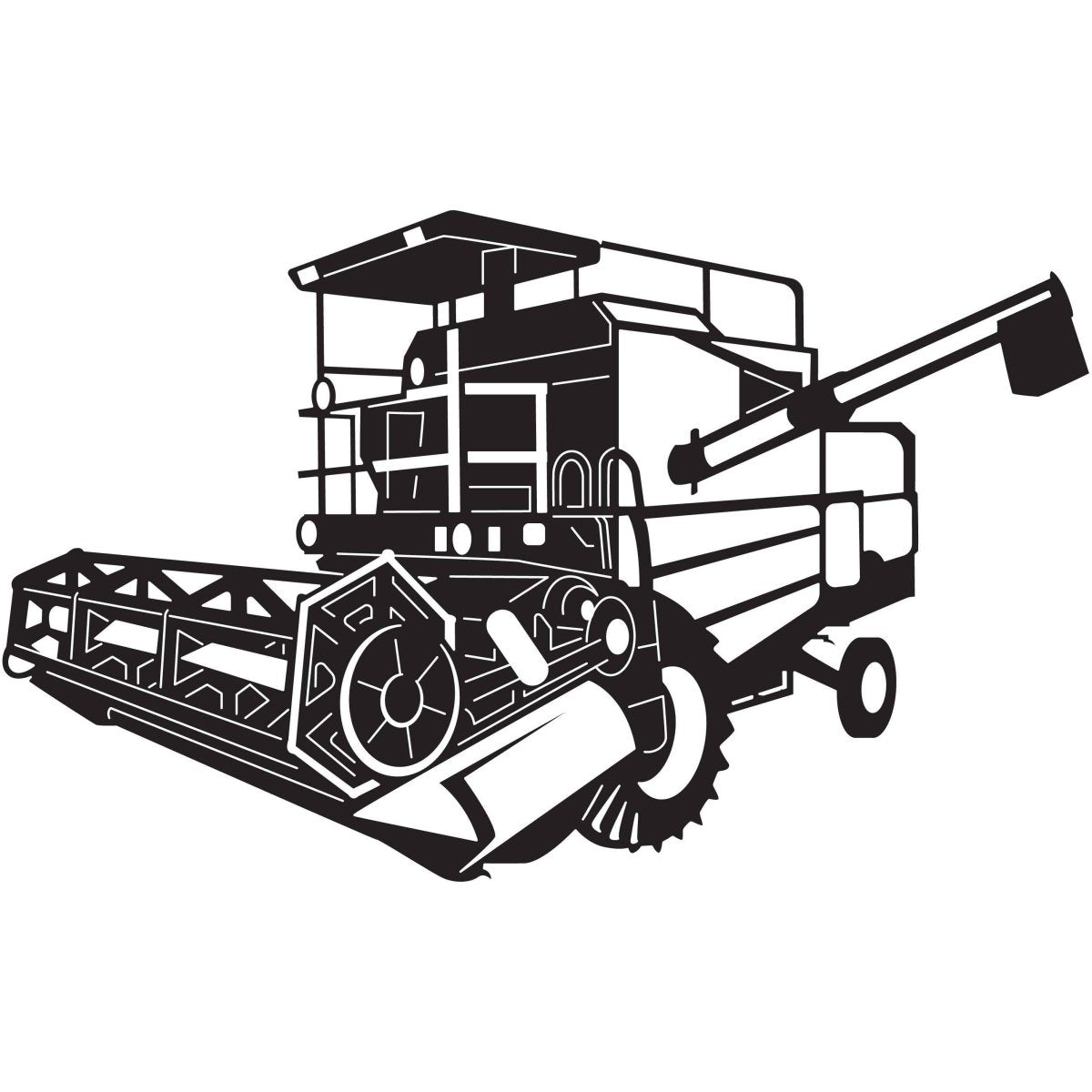 Farm Machinery 098 DXF File Cut Ready for CNC