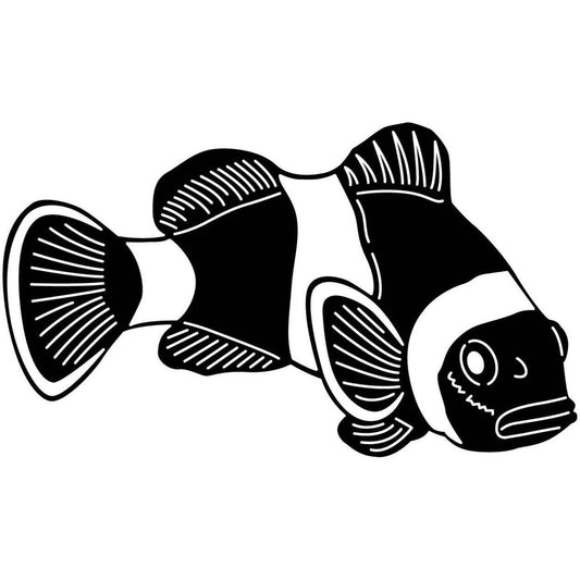 Underwater Fish-Clownfish 02 DXF File Cut Ready for CNC