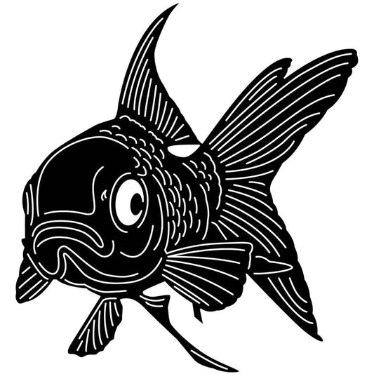 Underwater Fish-Goldfish 02 DXF File Cut Ready for CNC