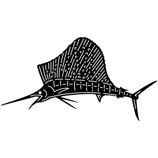 Underwater Fish-Sailfish 01 DXF File Cut Ready for CNC