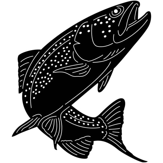 Underwater Fish-Trouts 01 DXF File Cut Ready for CNC