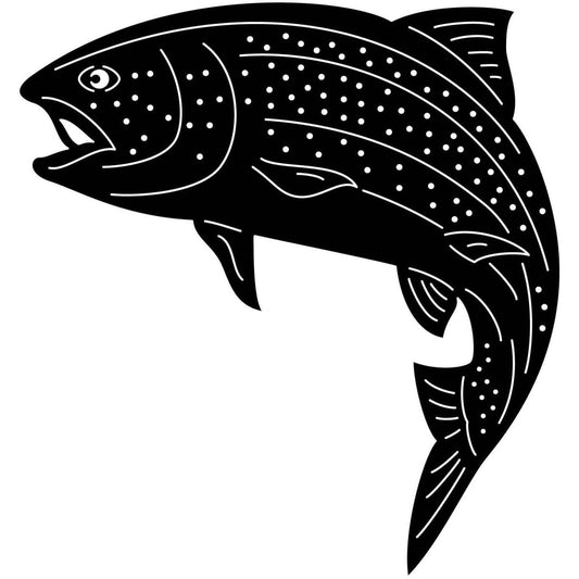 Underwater Fish-Trouts 03 DXF File Cut Ready for CNC