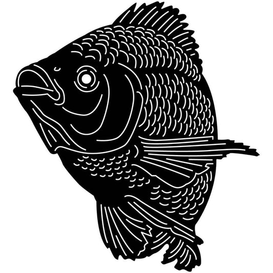 Underwater Fish-tilapia 02 DXF File Cut Ready for CNC