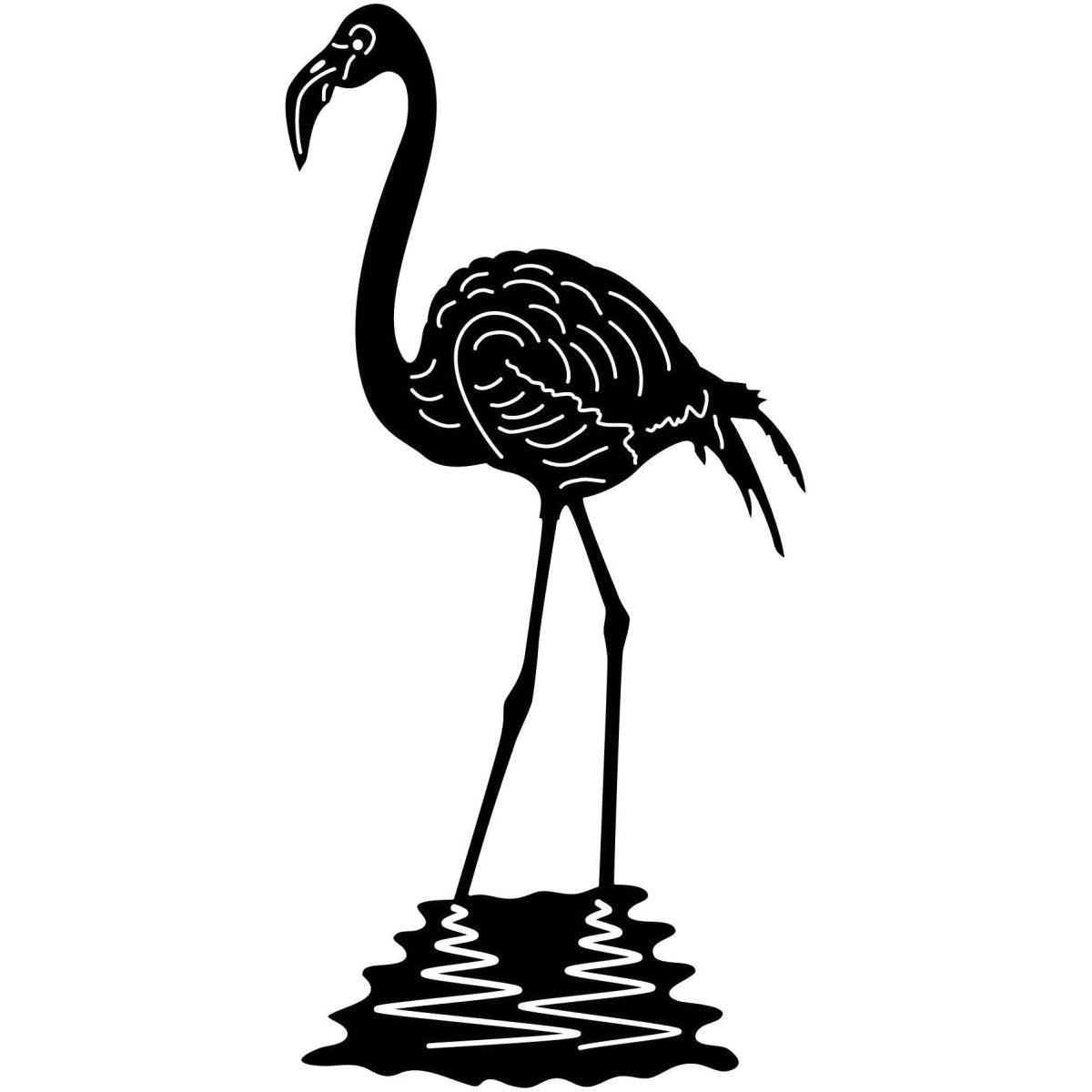 Greater Flamingo-dxf file cut ready for cnc machines-dxfforcnc.com