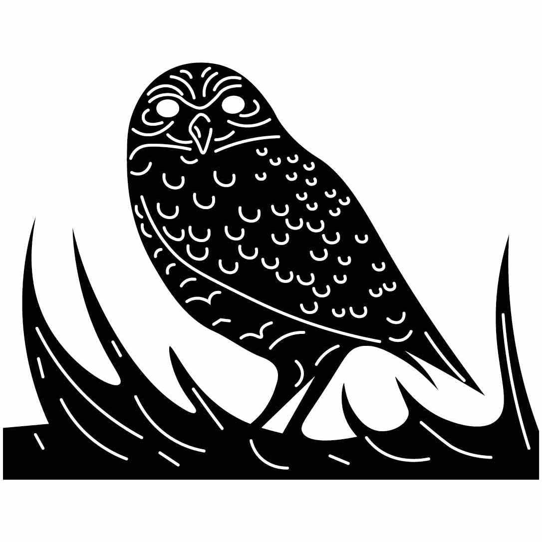 Florida Burrowing Owl Free-DXF files Cut Ready CNC Designs-DXFforCNC.com