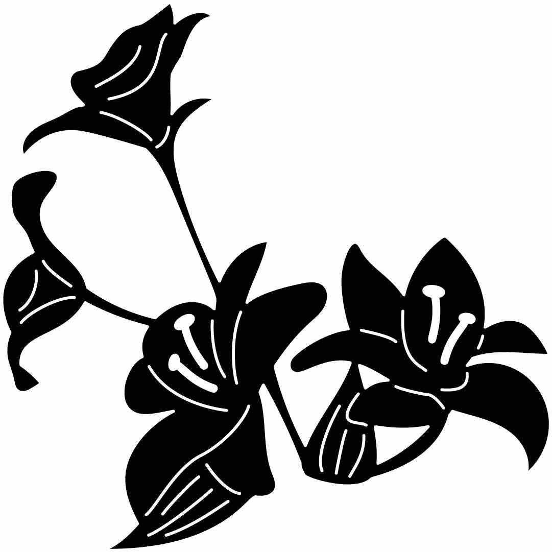 Flower Free-DXF files cut ready for CNC-DXFforCNC.com