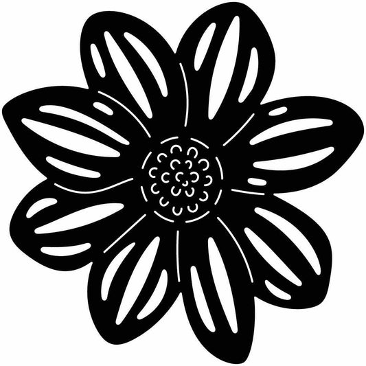 Flower Free-DXF files cut ready for CNC-DXFforCNC.com