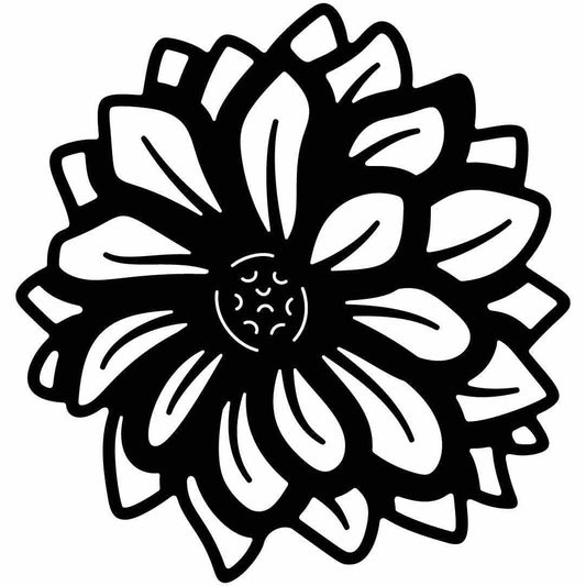 Flower Free-DXF files cut ready for CNC-DXFforCNC.com