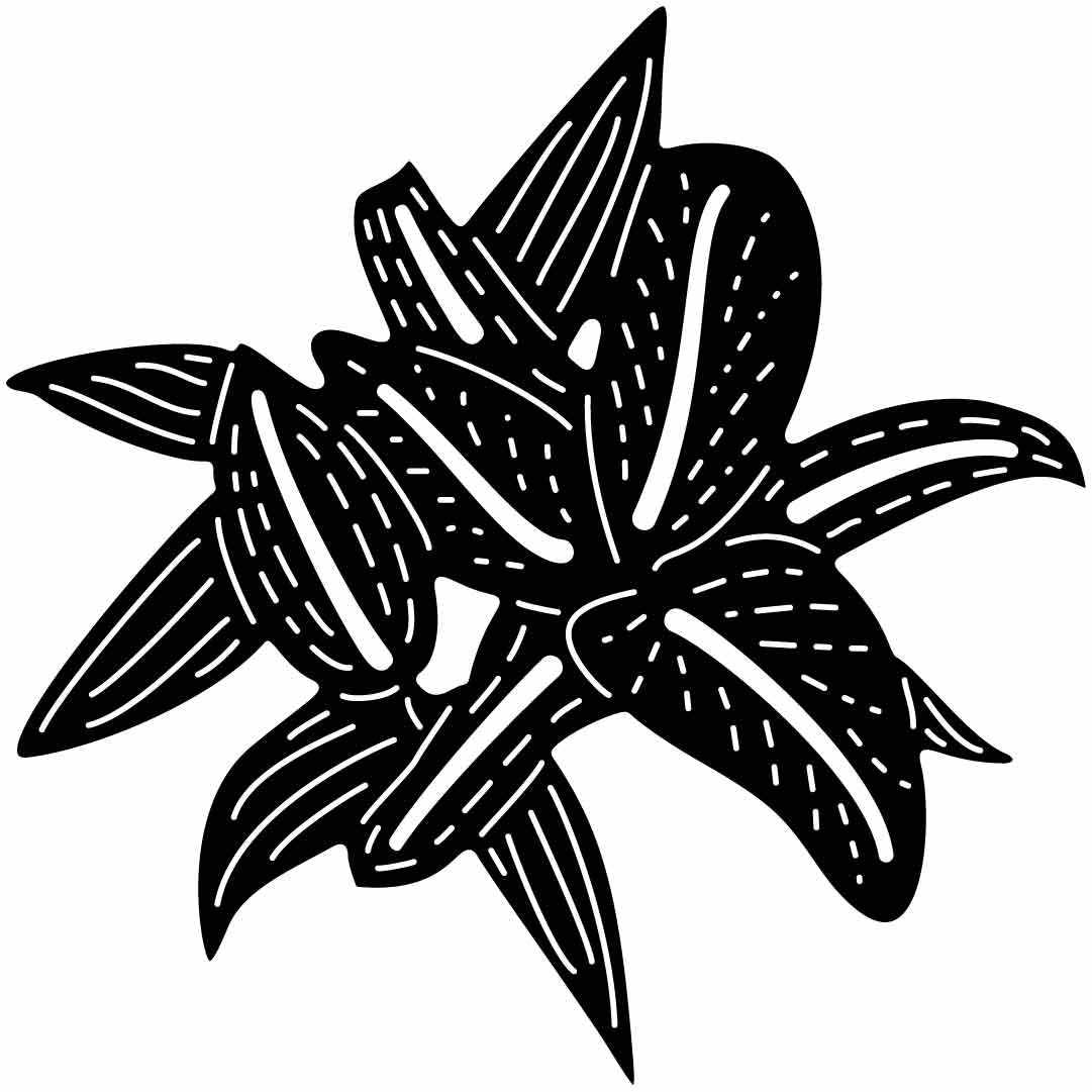 Flower Free-DXF files cut ready for CNC-DXFforCNC.com