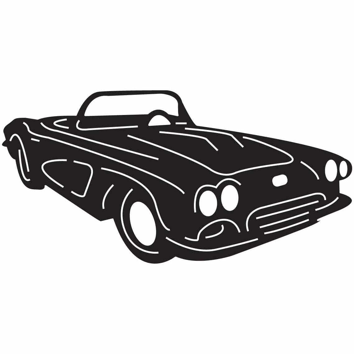 Hot Road Old Classic Car-Free DXF files Cut Ready CNC Designs-dxfforcnc.com