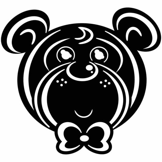 Teddy Bear Baby Free DXF file-cut ready for cnc-dxfforcnc.com