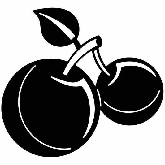 Fruit Cherries Free DXF File for CNC Machines-DXFforCNC.com