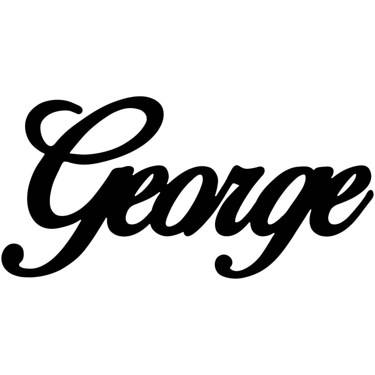 George Name DXF File Cut Ready for CNC