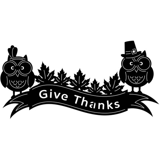 Give thanks 1 DXF File Cut Ready for CNC