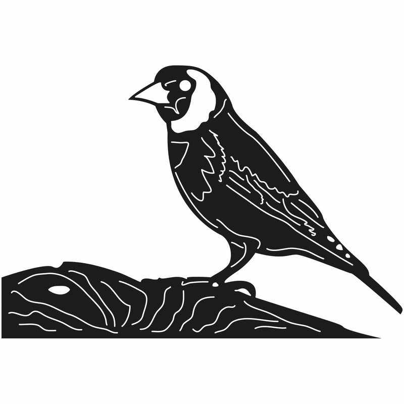 Goldfinch Bird Free-DXF files Cut Ready CNC Designs-DXFforCNC.com