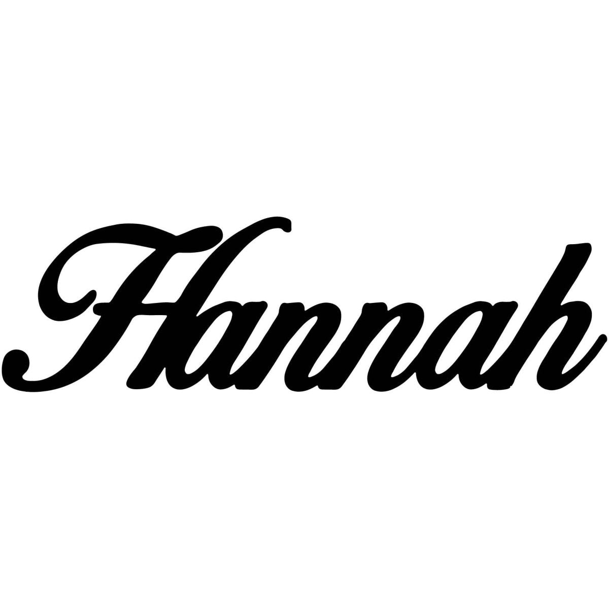 Hannah Name DXF File Cut Ready for CNC