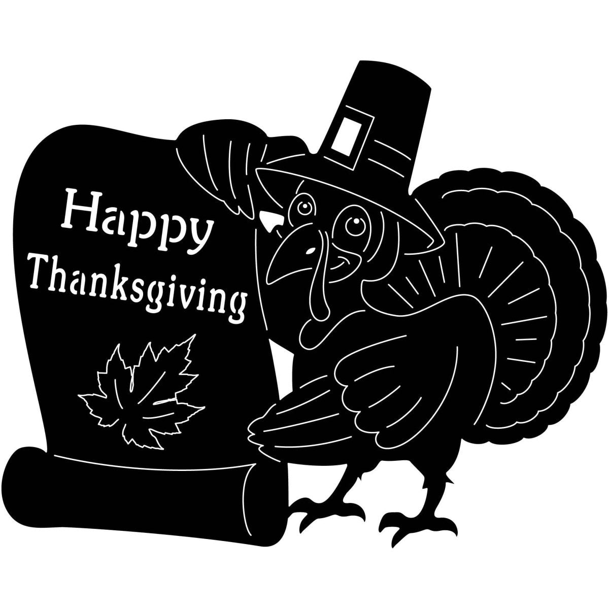 Happy Thanksgiving 6 DXF File Cut Ready for CNC