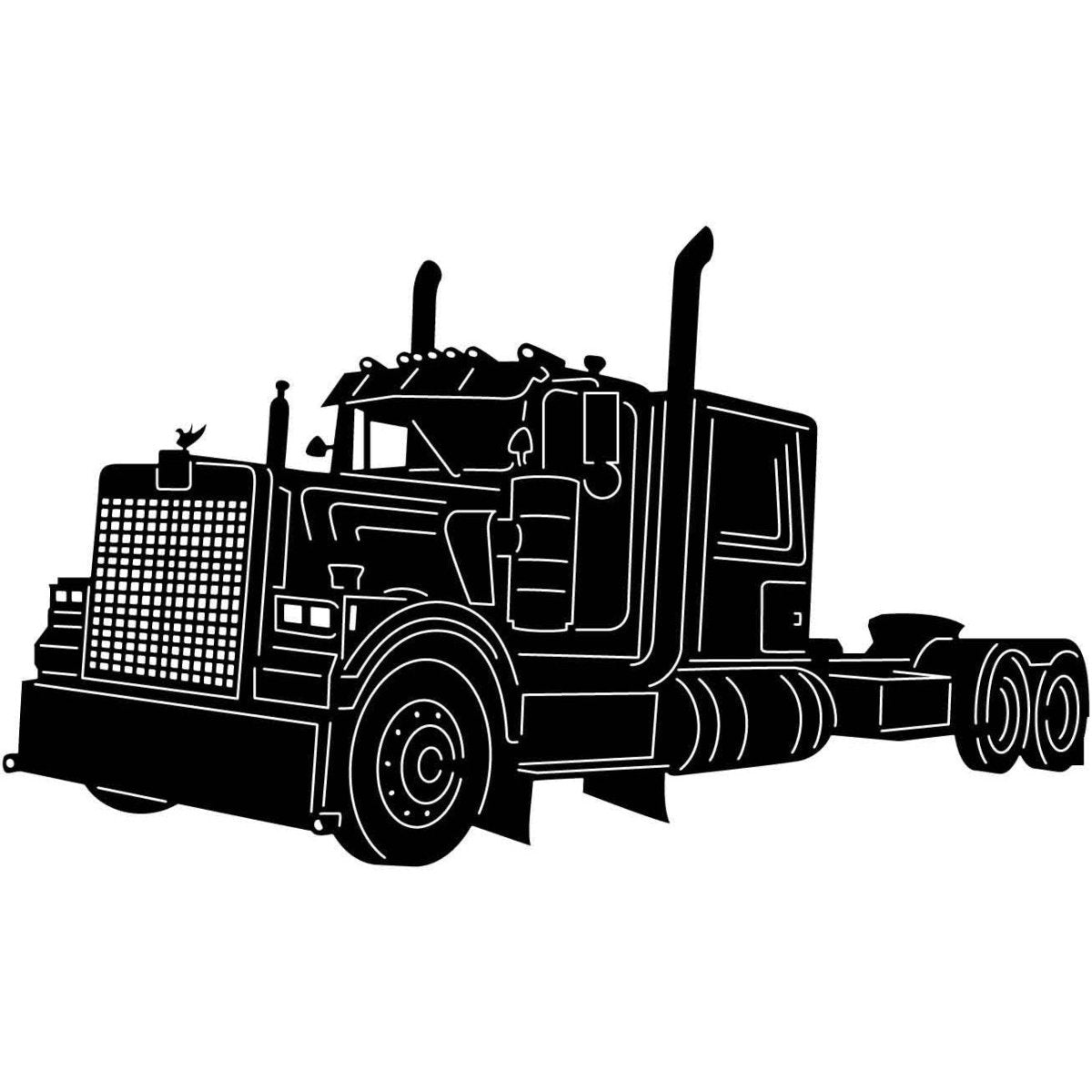 Heavy Duty Truck 01 DXF File Cut Ready for CNC