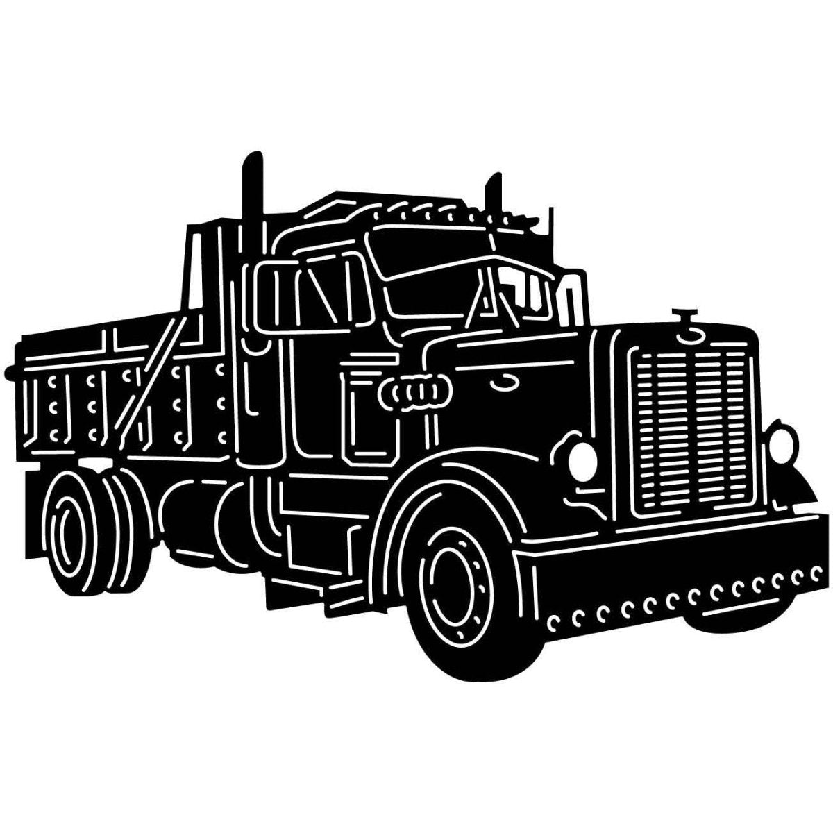 Heavy Duty Truck 11 DXF File Cut Ready for CNC