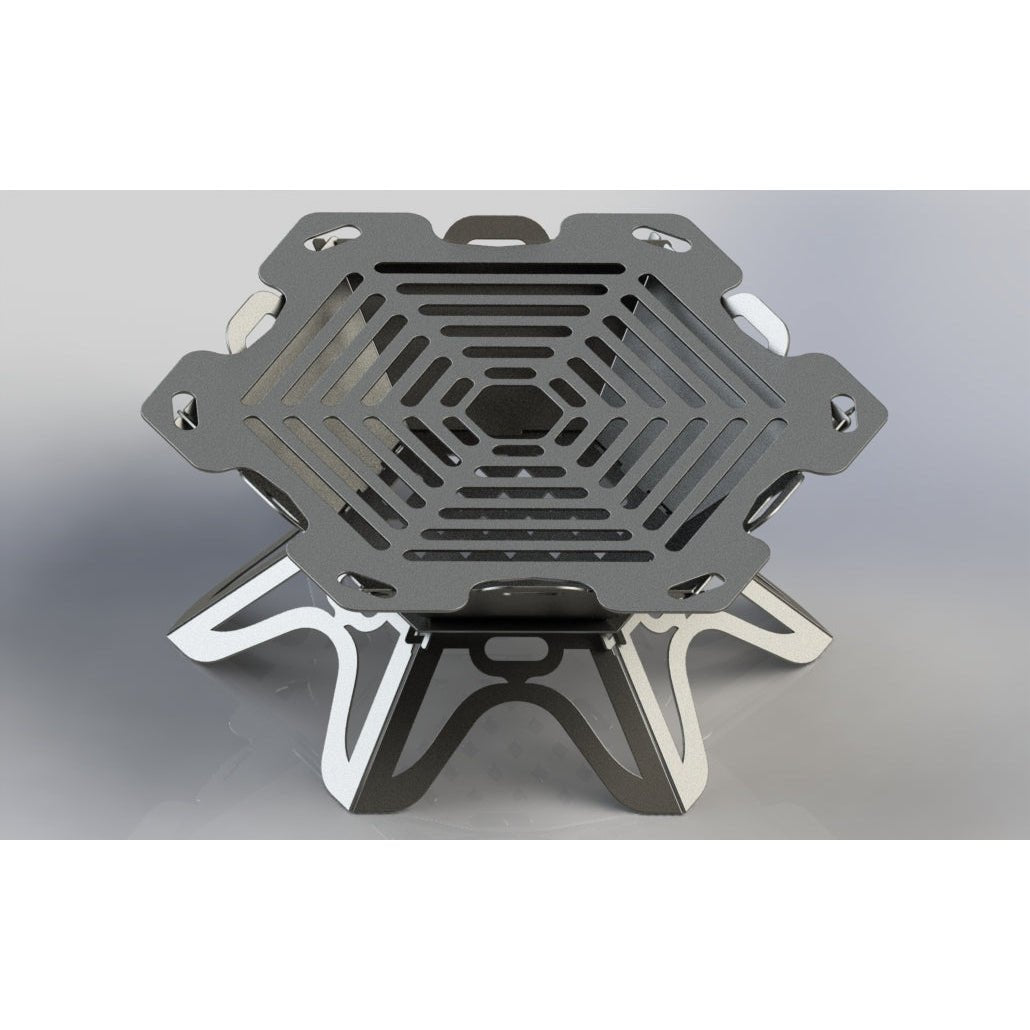 Fire Pit Hexagon Collapsible Portable Plain-DXF files-dxfforcnc.com