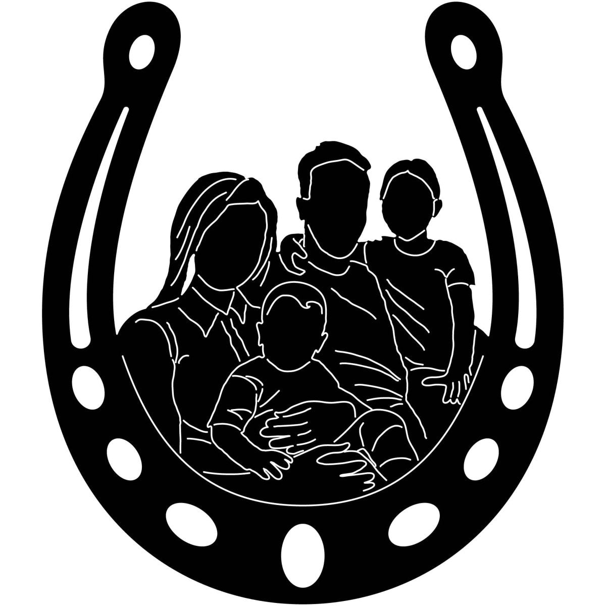 Horseshoe Family Single Designs