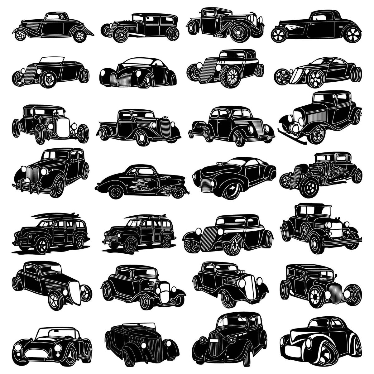 All Cars bundle-DXFforCNC.com