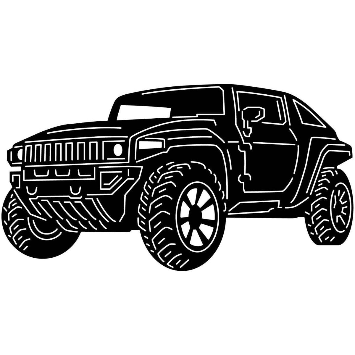 Hummer 12 DXF File Cut Ready for CNC