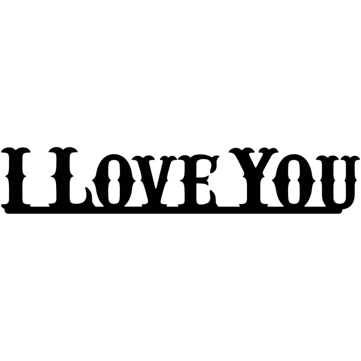 I Love You Free DXF files cut ready for CNC-DXFforCNC.com