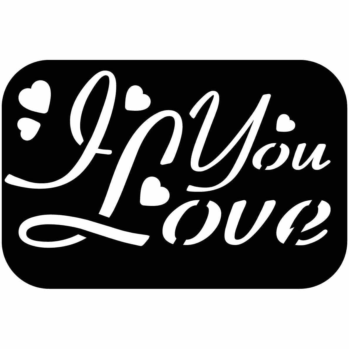 I Love You Free DXF files cut ready for CNC-DXFforCNC.com